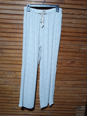 Preloved Sienna Sky pants L/XL (blue/cram floral w/pockets Debra Hodge