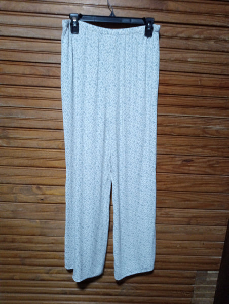 Preloved Sienna Sky pants L/XL (blue/cram floral w/pockets Debra Hodge