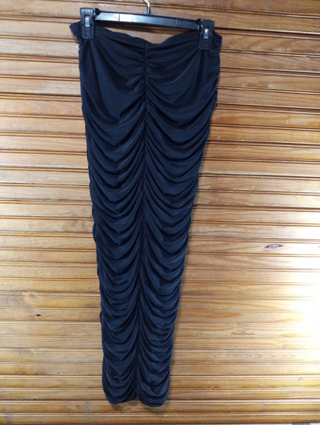 Preloved Naked Wardrobe XL Snug sides Black Dress shoulderless Debra Hodge