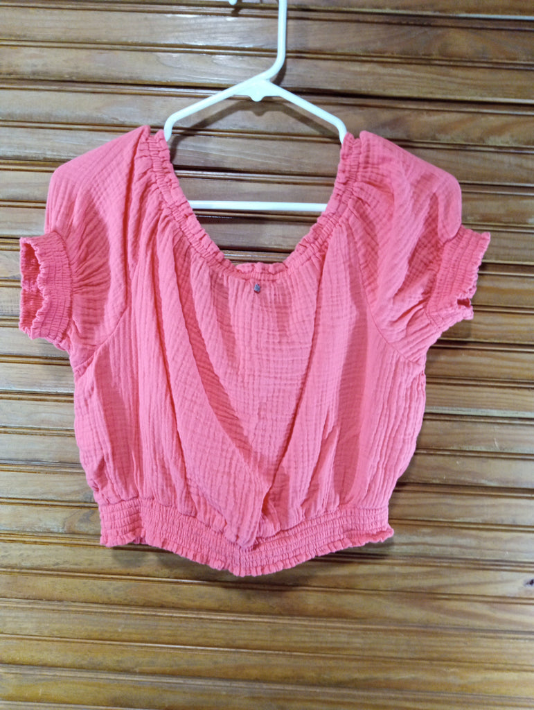 Preloved DKNY Jeans Orange Large Crop Top Debra Hodge