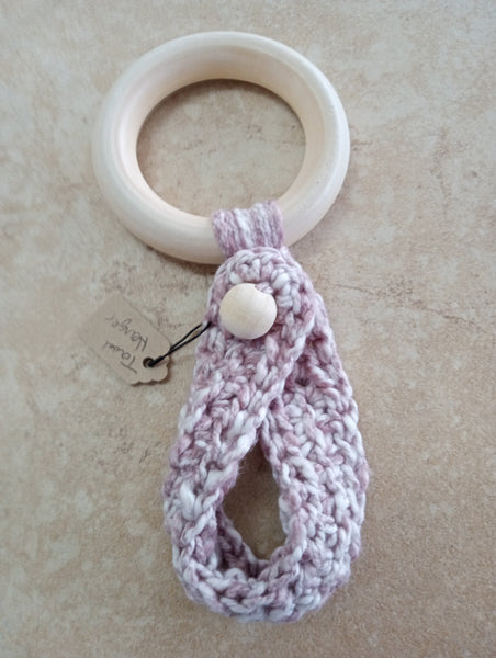 Handmade crochet Towel Hanger Hannah Bodker