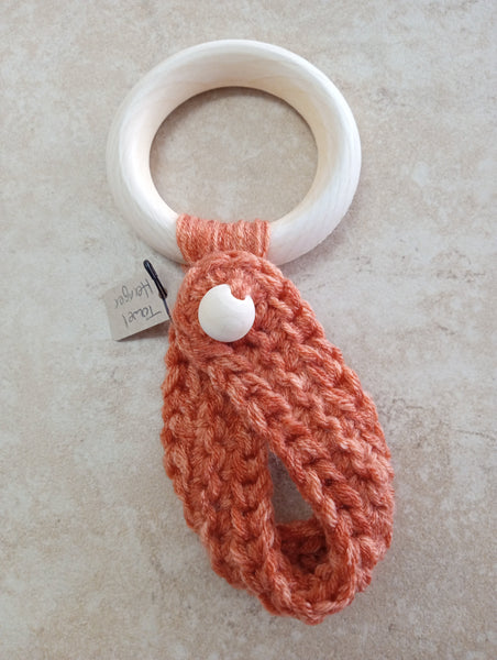 Handmade crochet Towel Hanger Hannah Bodker