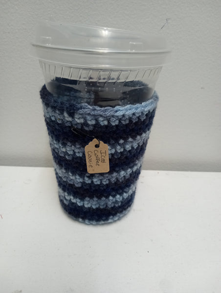 Hand crafted crochet Large Iced coffee coozie Hannah Bodker