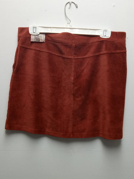Prelove REWASH burnt orange Corduroy Jr Mini shirt Debra Hodge