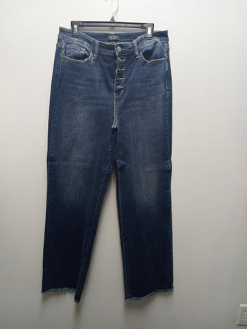 Preloved Judy Blue 15/32 button up wide leg Jeans/washed-never worn Debra Hodge