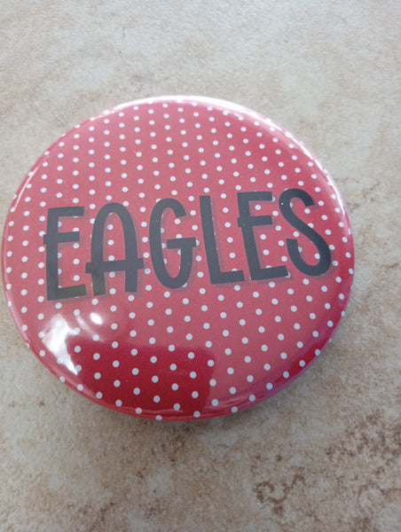 3" Mascot Spirit Buttons | Team Pride Pins & Game Day Accessories Amanda Queen