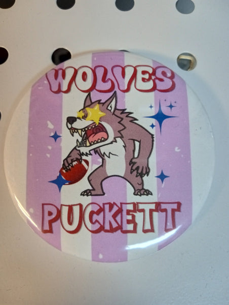3" Mascot Spirit Buttons | Team Pride Pins & Game Day Accessories Amanda Queen