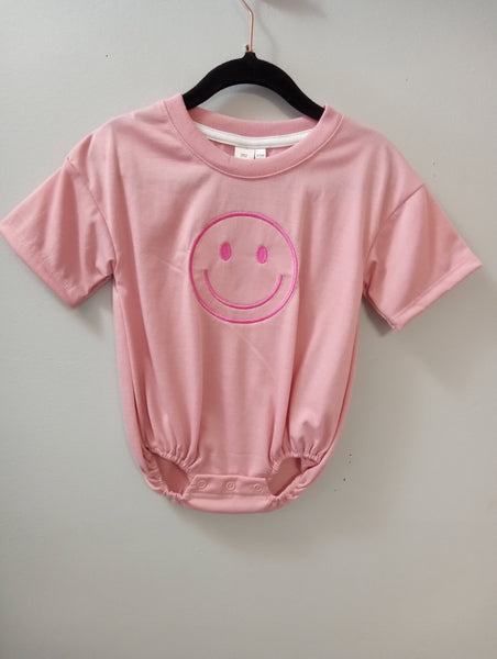 Pink Smile John 3:16 Baby Bubble Romper | Faith Gift Sew Sisterly