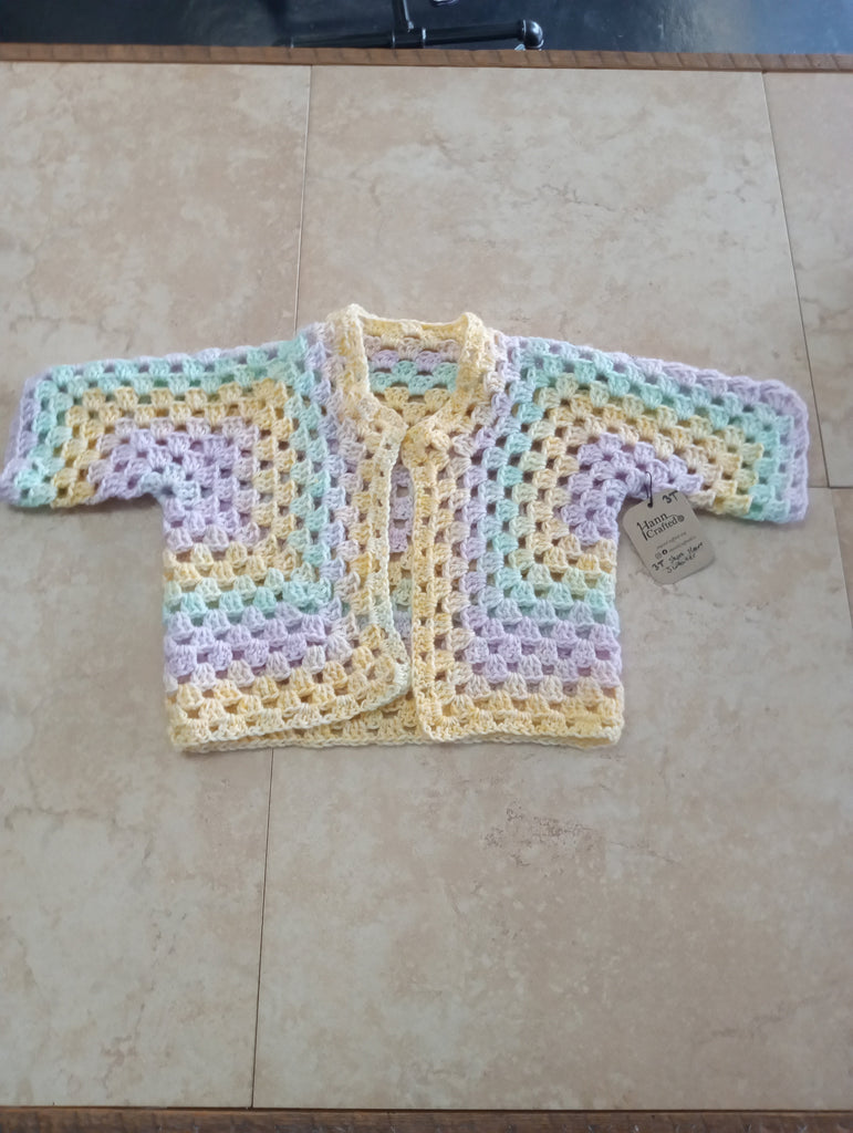 3T Hand crafted Crochet sweater Hannah Bodker