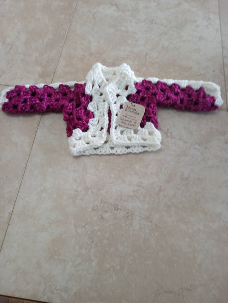 18" Hand Crochet Doll sweater OhhMy! Gifts and Things, LLC