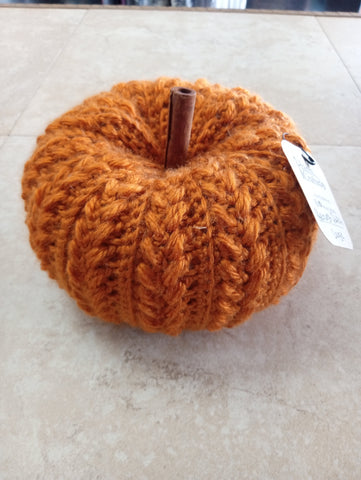 4" x 2.5" Hand crafted Harvest Small Orange pumpkin Hannah Bodker