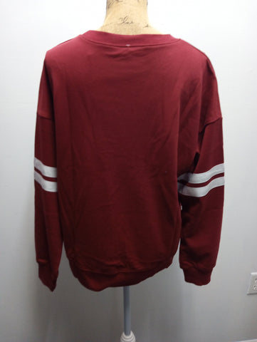 Unbranded burgundy varsity Sweatshirt Amanda Queen