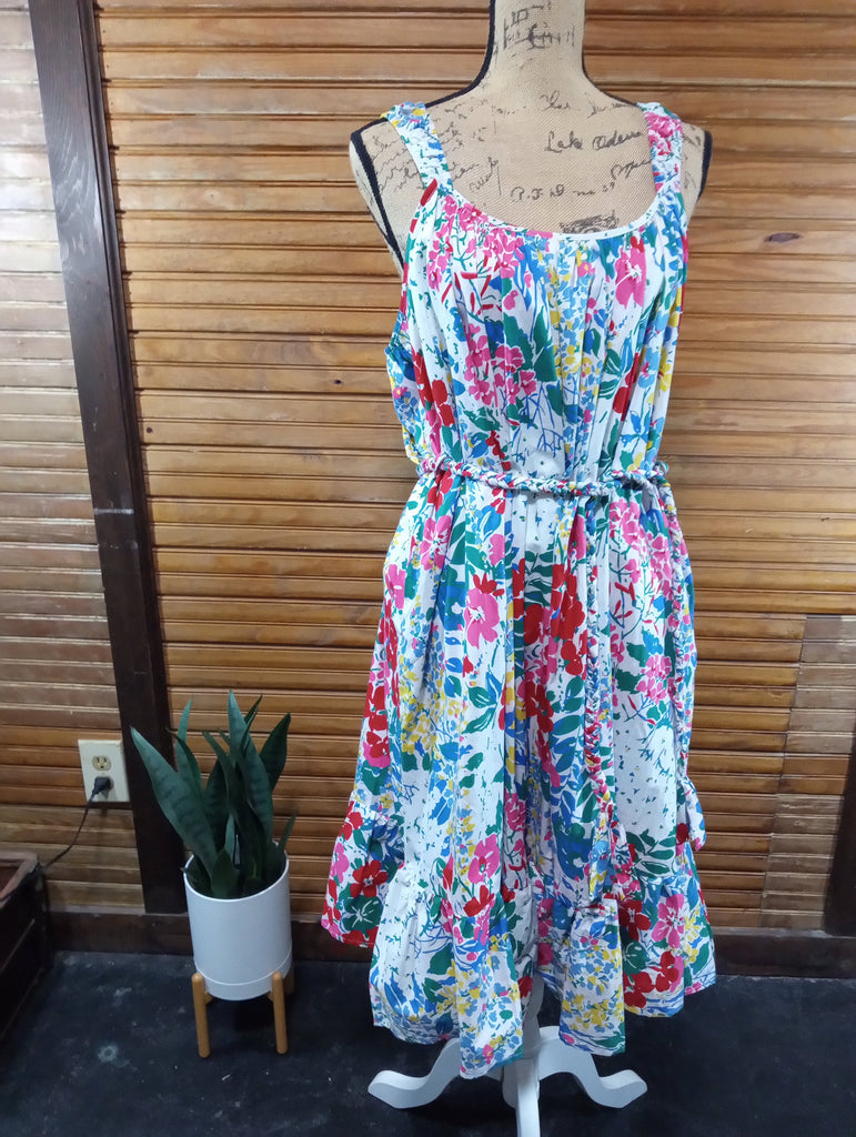 Grace & Emma XLarge Multi color floral dress w/spaghetti straps OhhMy! Gifts and Things, LLC