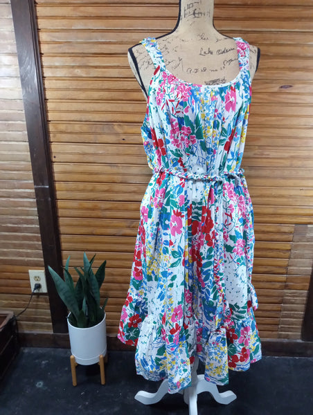Grace & Emma XLarge Multi color floral dress w/spaghetti straps OhhMy! Gifts and Things, LLC
