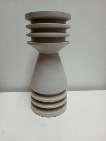 8" tall White/Cream candle holder OhhMy! Gifts and Things, LLC