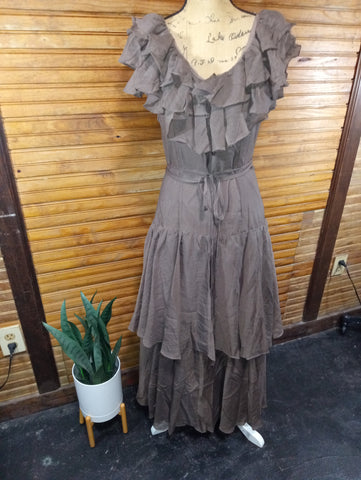 Mustard Seed Brown Maxi Dress Landon Ramsey-Maria Briones