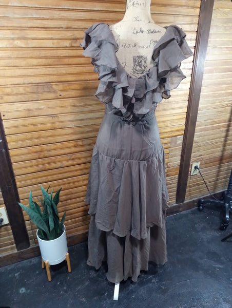 Mustard Seed Brown Maxi Dress Landon Ramsey-Maria Briones