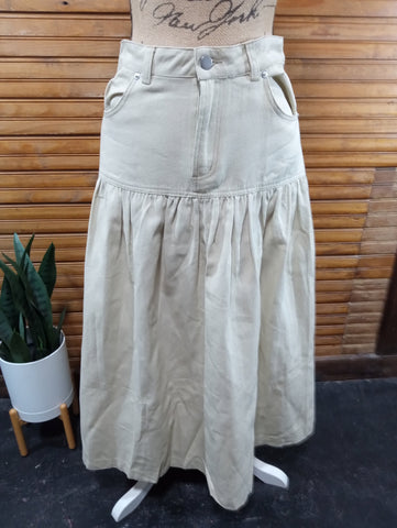 Mustard Seed Beige Maxi Skirt OhhMy! Gifts and Things, LLC