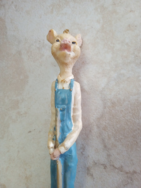 7-Inch Vintage Art Mark Skinny Pig Farmer 2-Piece Set