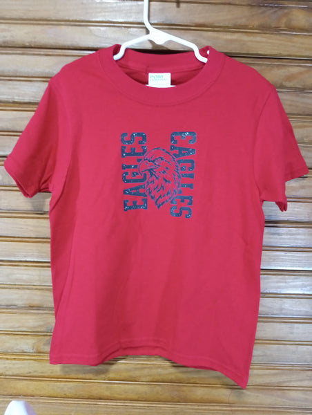 Kids Red Eagle T-Shirt-Port & Company | Toddler Tee 2T 3T-Youth sizes