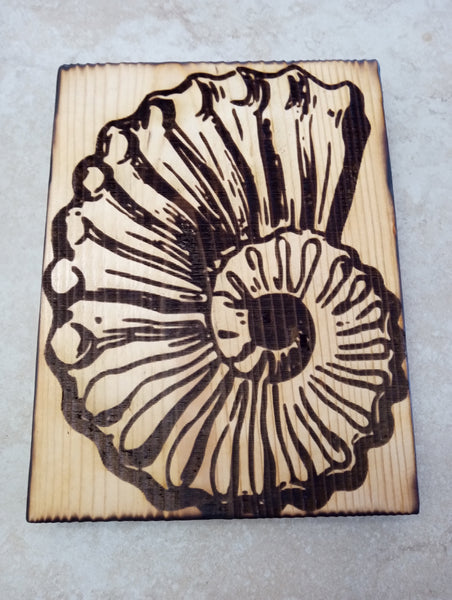 Handmade Burnt Wood Coastal Wall Decor | 6.5 x 8.5