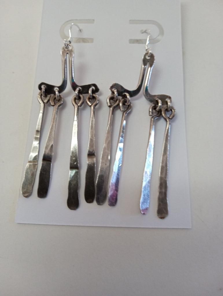 Silver-Colored Dangle Earrings | Versatile Statement Jewelry