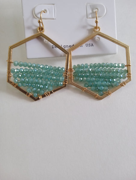 Assorted Teal Earrings