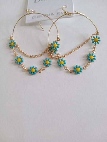 Assorted Teal Earrings