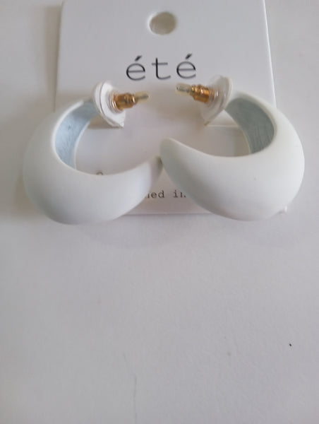 Half Moon Stud Earrings