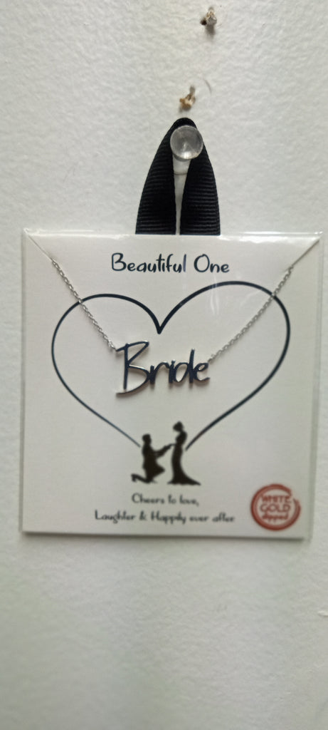 Beautiful One/Silver BRIDE necklace