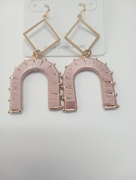 Pink assorted earrings