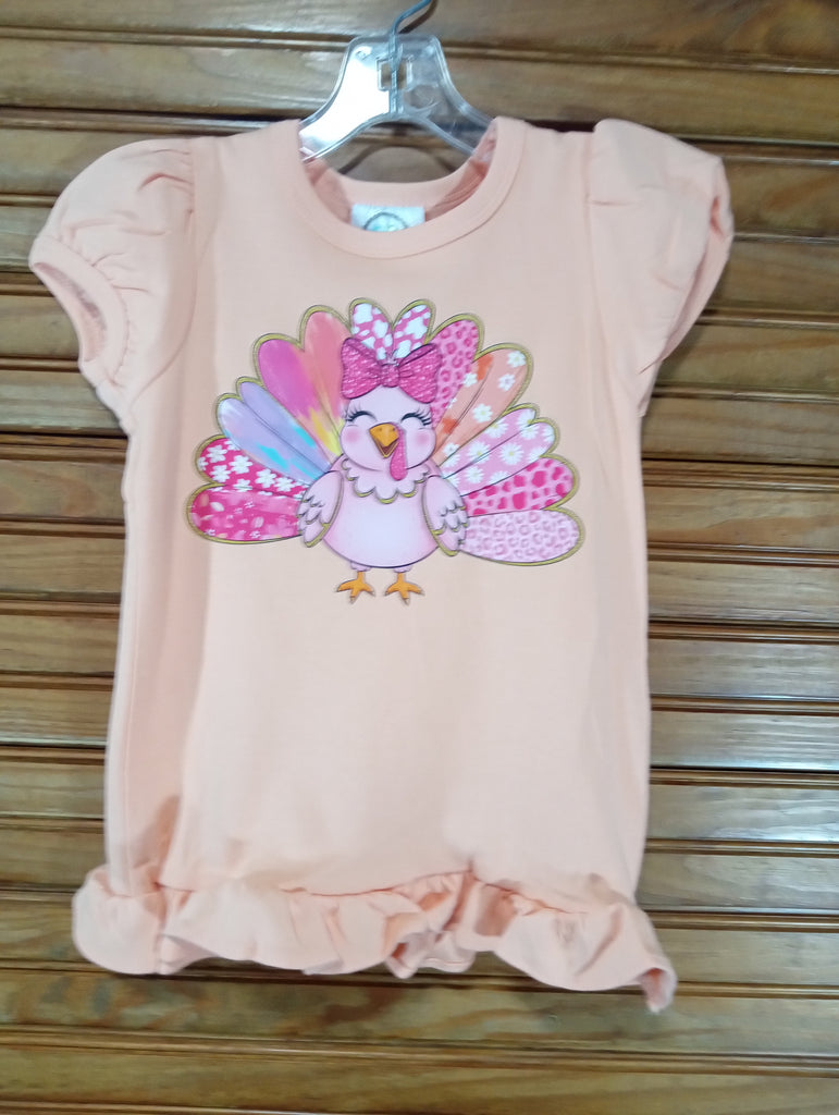BB girls Dress w/ Multi Color Turkey