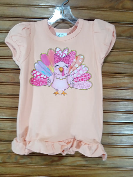 BB girls Dress w/ Multi Color Turkey