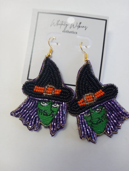 Halloween Beaded Earrings