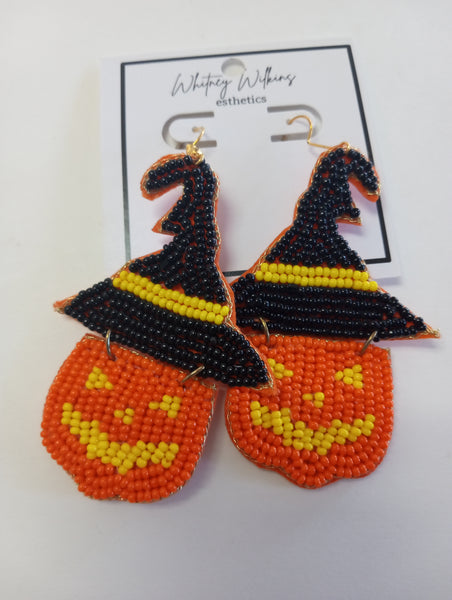 Halloween Beaded Earrings