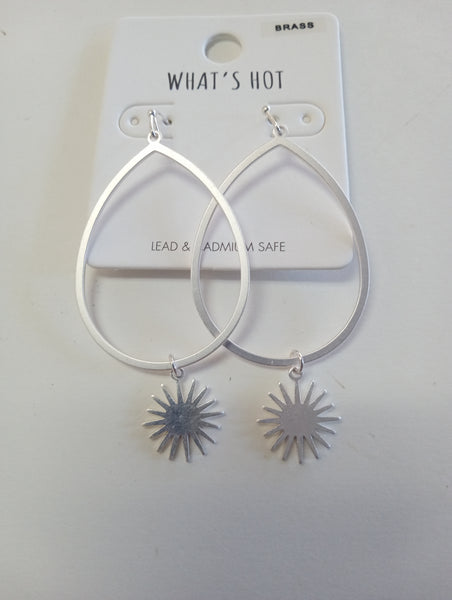 Silver Dangle Earrings | Teardrop, Hoop & Tiered Styles, 10 Designs