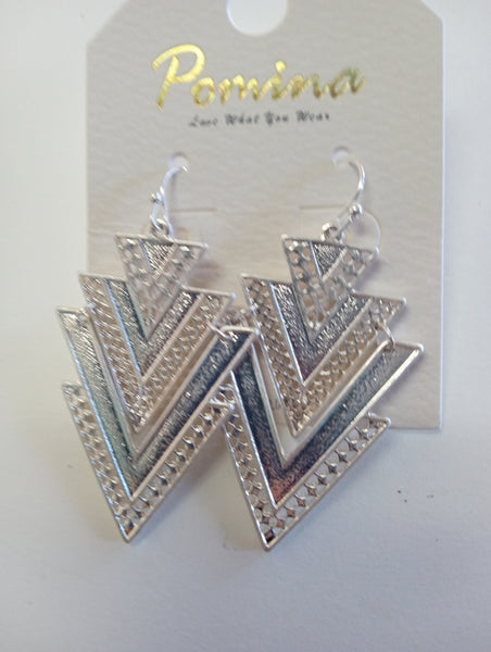 Silver Dangle Earrings | Teardrop, Hoop & Tiered Styles, 10 Designs