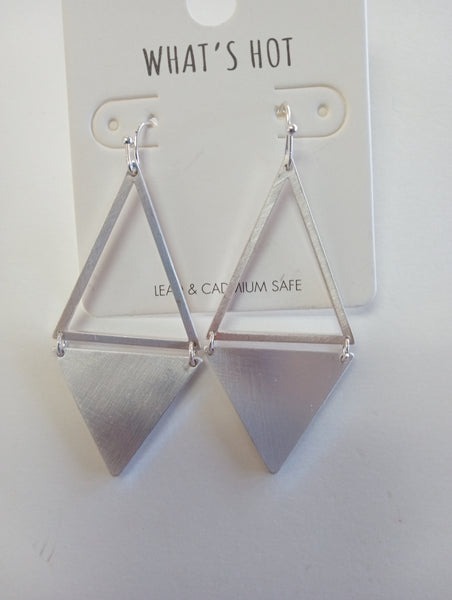 Silver Dangle Earrings | Teardrop, Hoop & Tiered Styles, 10 Designs