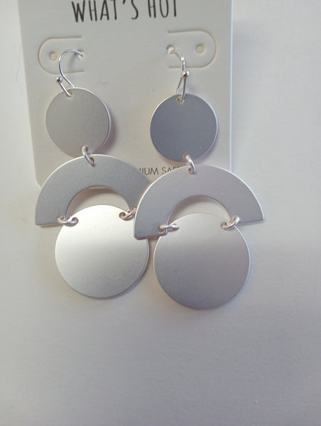 Silver Dangle Earrings | Teardrop, Hoop & Tiered Styles, 10 Designs
