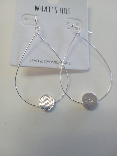 Silver Dangle Earrings | Teardrop, Hoop & Tiered Styles, 10 Designs