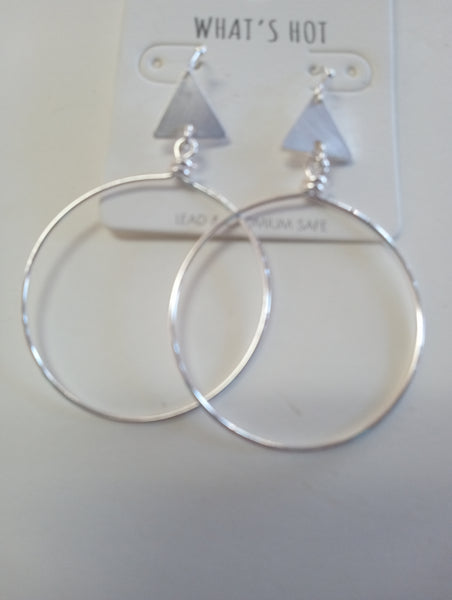 Silver Dangle Earrings | Teardrop, Hoop & Tiered Styles, 10 Designs