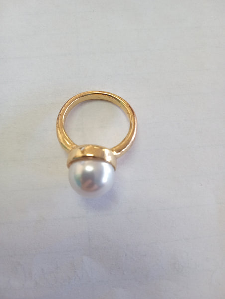 Gold Rings | Faux Pearl & Rhinestone Styles in Multiple Sizes