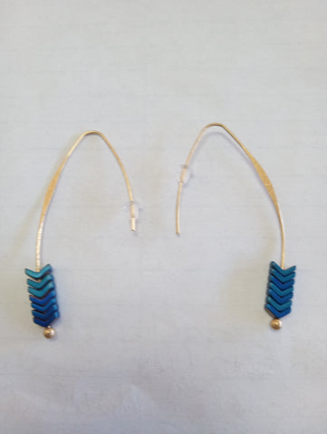Vintage Arrow Dangle Earrings