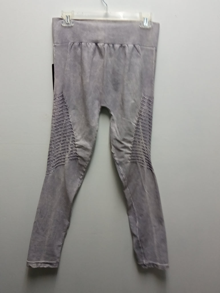 Pre-Loved light Gray One Size Leggins-Nikibiki
