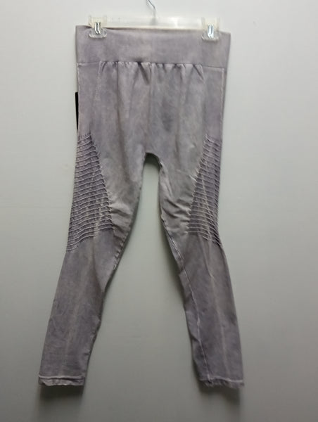Pre-Loved light Gray One Size Leggins-Nikibiki