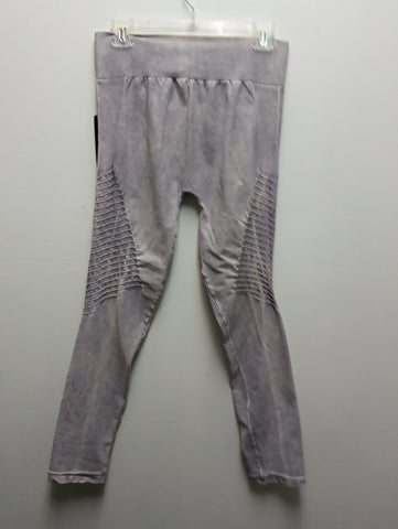 Pre-Loved light Gray One Size Leggins-Nikibiki