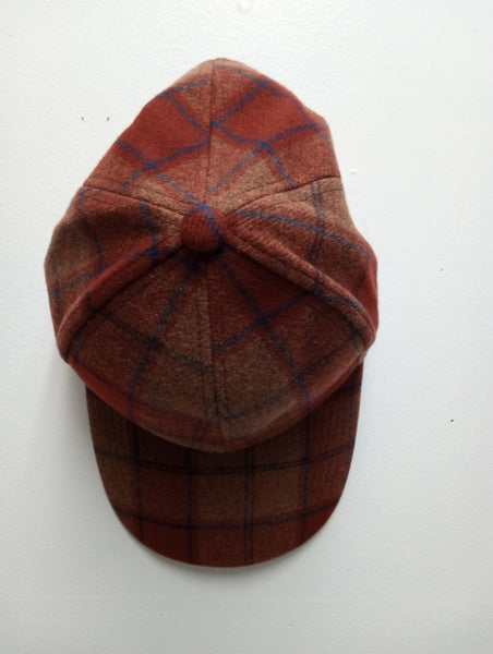 Jazz Classic woolen Navy/red/tan Plaid Hat