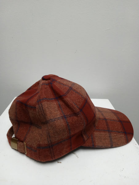 Jazz Classic woolen Navy/red/tan Plaid Hat