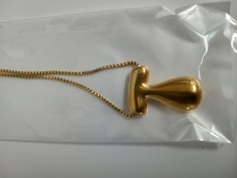 Gold 14" Necklace w/1" Letter & 2"extension