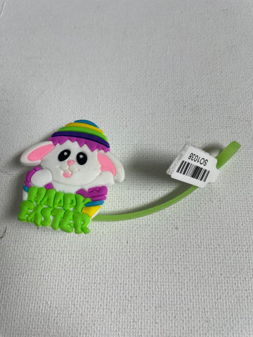Easter Straw Toppers - Cute Spring Party Drink Decorations Shirley Ollison